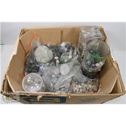 BOX W/LARGE COLLECTION OF