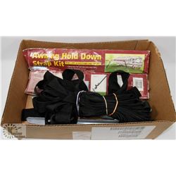 BOX W/AWNING HOLD-DOWN STRAP KIT - FITS