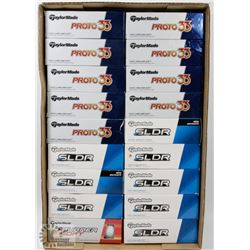 FLAT OF TAYLORMADE RECLAIMED GOLF BALLS.