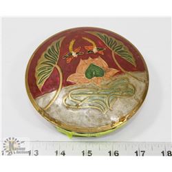 CLOISONNE BRASS TRINKET BOX