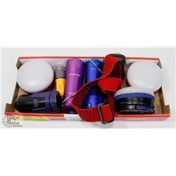 LOT OF EDDIE BAUER MULTIFUNCTION FLASHLIGHTS