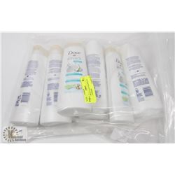 6 ASSORTED DOVE SHAMPOO & CONDITIONERS
