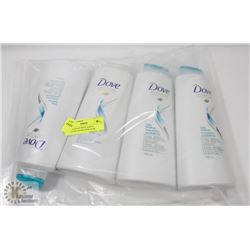 4 BOTTLES OF DOVE DAILY MOISTURE HYDRATION HAIR