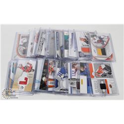 LOT OF 22 JERSEY HOCKEY CARDS - ASST SETS & YEARS.