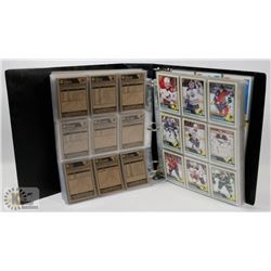 BINDER OF OVER 550 OPEECHEE HOCKEY CARDS 2012-13.