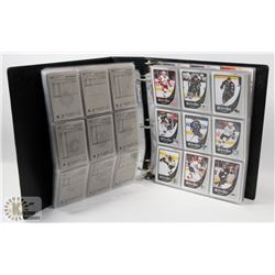 BINDER OF OVER 650 OPEECHEE HOCKEY CARDS 2010-11.
