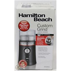 NEW HAMILTON BEACH STAINLESS STEEL COFFEE GRINDER