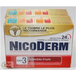 2 PACKS OF NICODERM STEP 3 PATCHES.