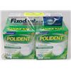 Image 1 : LOT OF 4 POLIDENT CLEANSER TABLETS AND FIXODENT
