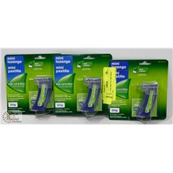 3 PACK OF NICORETTE 2MG MINI LOZENGES