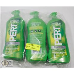 LOT OF 3 PERT 2 IN 1 SHAMPOO/CONDITIONER FOR