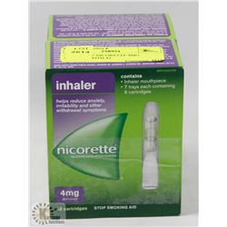 2 PACKS OF NICORETTE 4MG INHALER WITH 42
