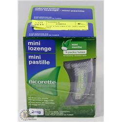 2 PACKS OF 4 NICORETTE 2MG MINI LOZENGES