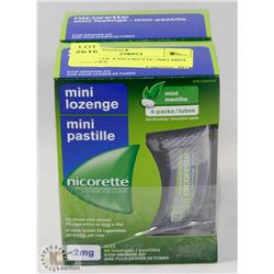 2 PACKS OF 4 NICORETTE 2MG MINI LOZENGES