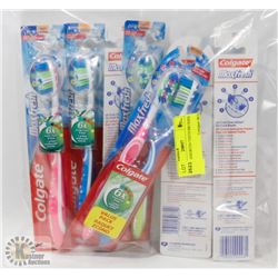 BAG OF ASSORTED TOOTH BRUSHES