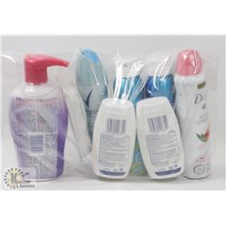 BAG OF ASSORTED ANTI PERSPIRANT AND HAIR REMOVER.