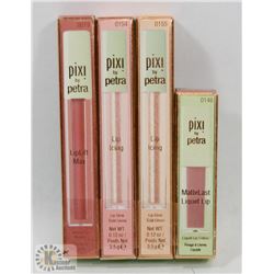 LOT OF 4 PIXI BY PETRA LIP PRODUCTS