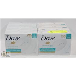 16 BARS OF DOVE SENSITIVE SKIN SOAP.