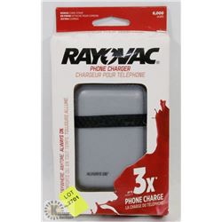 RAYOVAC PHONE CHARGER
