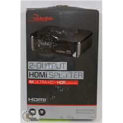 ROCKETFISH 2 OUTPUT HDMI SPLITTER 4K ULTRA