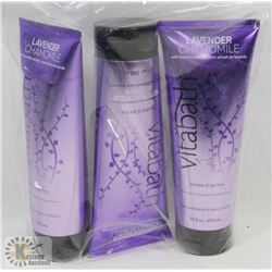 LOT OF 3 VALENDAR & CHAMOMILE VITABATH BODY WASH