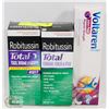Image 1 : LOT OF 2 BOXES ROBITUSSIN, 1 BOX VOLTAREN