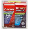 Image 1 : LOT OF 2 TYLENOL EXTRA STRENGTH NIGHT TIME COLD