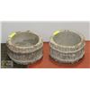 Image 1 : LOT OF 2 CONCRETE FLOWER POTS