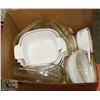 Image 1 : BOX OF ASST BAKEWARE DISHES