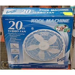 COMFORT ZONE 20" KOOLMACHINE TURBO FAN.