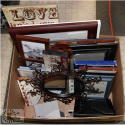 BOX W/ESTATE COLLECTION OF PICTURES,