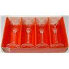 Image 1 : SET OF 4 BOHEMIA CRYSTAL 2 OZ LIQUEUR GLASSES.