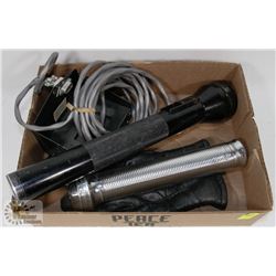 POLICEMANS FLASHLIGHTS ETC