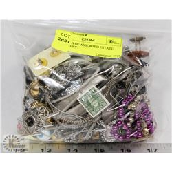 OVER 1LB OF ASSORTED ESTATE JEWELRY.