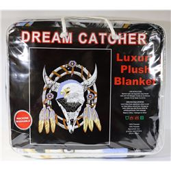 NEW! "DREAM CATCHER" LUXURY PLUSH BLANKET (QUEEN)