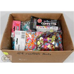 LOT OF 54 CONFETTI PACKS