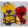Image 1 : PAIR OF KIDS LIFE JACKETS