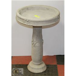 CONCRETE 2 PIECE BIRD BATH 16" X 23"
