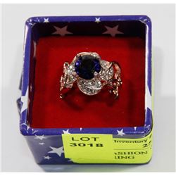 BLUE FASHION WOMEN WEDDING STYLE RING