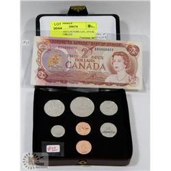 CANADA COLLECTORS LOT, 1974 $2 BILL, 1977 PROOF