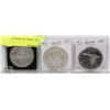 Image 1 : LOT OF 3 CANADA $1 COINS, 1953, 1958, 1967