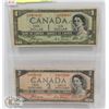 Image 1 : 1954 DEVILS FACE $1 AND $2 BILLS