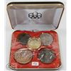 Image 1 : 1954 TRAY OF WORLD COINS