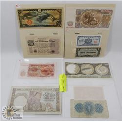 LOT OF ASSORTED WORLD CURRENCY NOTES
