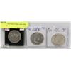 Image 1 : LOT OF 3 USA HALF DOLLARS 1893, 1951, 1964