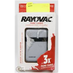 RAYOVAC PHONE CHARGER (6,000mAh)