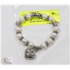 Image 1 : #76-FRESH WATER PEARL WITH HEART SHAPE BRACELET