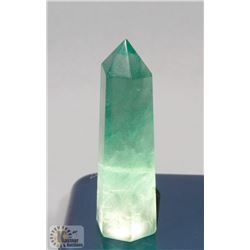 #105-GREEN  FLUORITE CRYSTAL QUARTZ  HEALING STONE