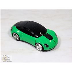 NEW GREEN CAR SHAPED WIRELESS MOUSE