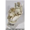 Image 1 : NEW MEMORIAL DOG IN HAND "I WILL ALWAYS LOVE